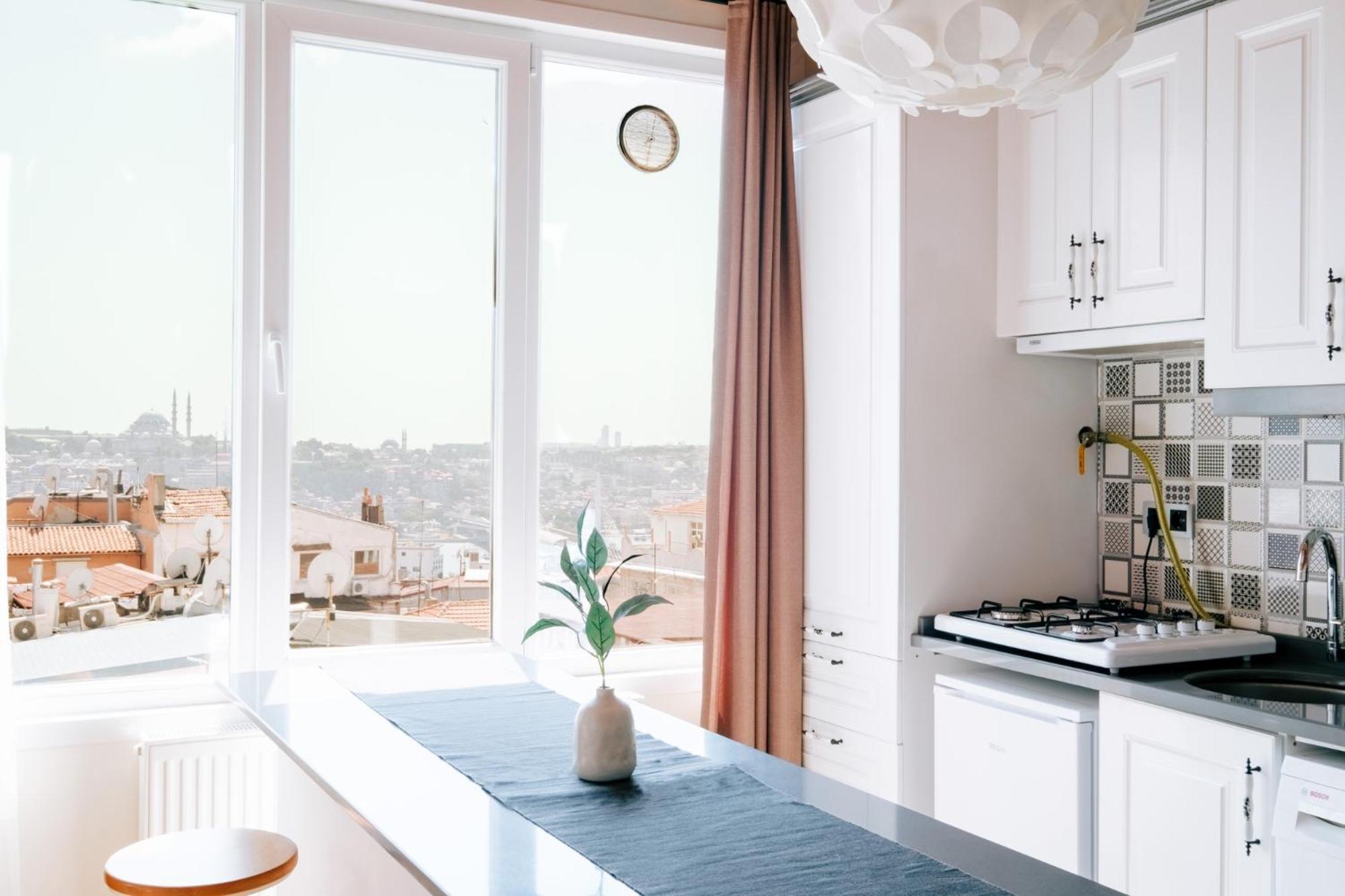 Flat W City View Near Galata Tower In Istiklal Ave Istambul Exterior foto